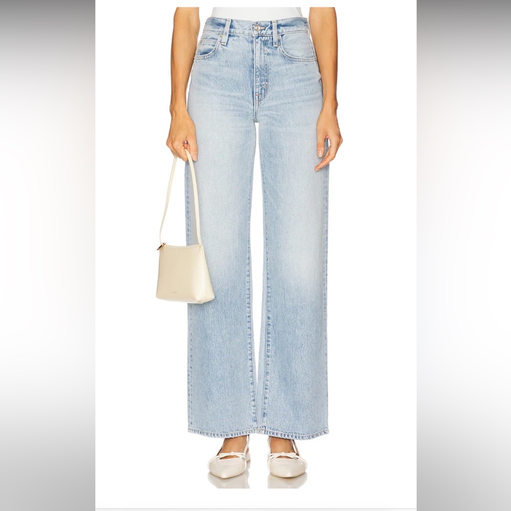 SLVRLAKE Grace Wide Leg Jeans in Country Skies Size 30.